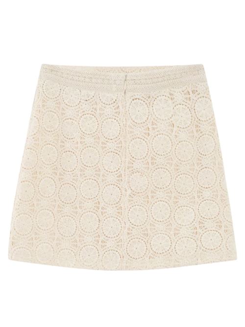 Gonna corta in crochet Grace & Mila | SS2613022ECRU